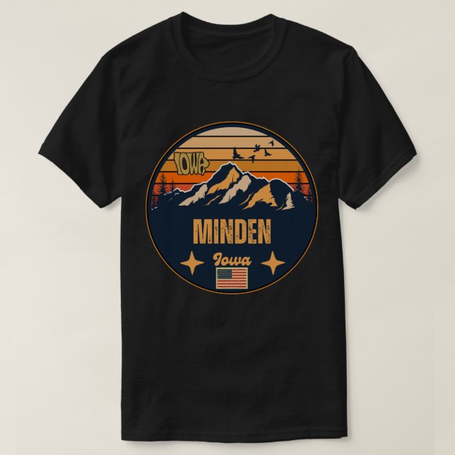 Minden, Iowa T-Shirt (Design Front)