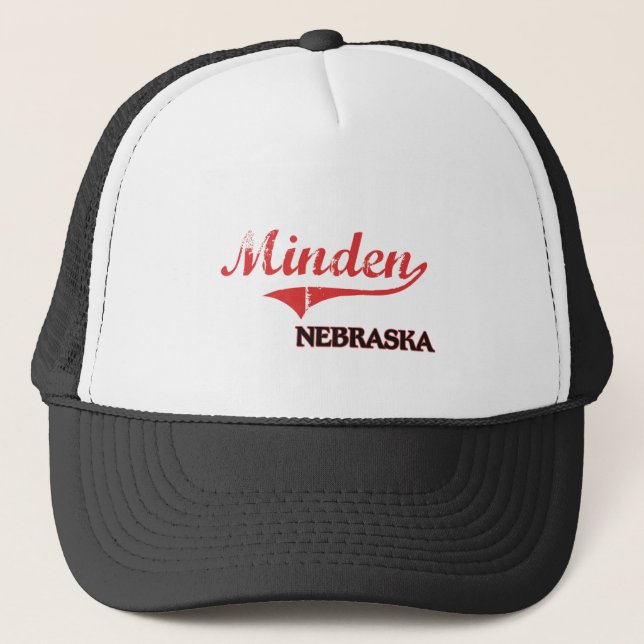 Minden Nebraska City Classic Trucker Hat (Front)