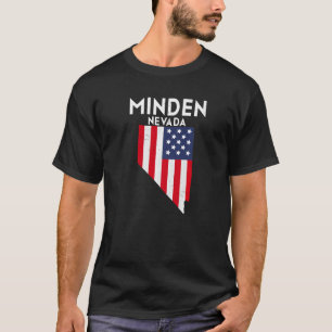 Minden Nevada USA State America Travel Nevadan   T-Shirt