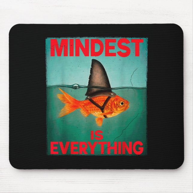 Mindest Is Everything Motivational Quote Inspirati Mouse Mat (Front)