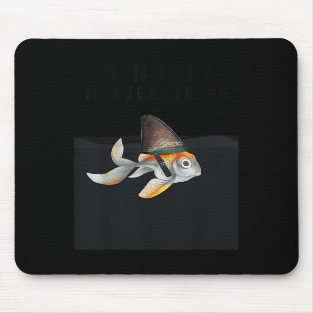 Mindest Is Everything - Motivational Quote Insrati Mouse Mat (Front)