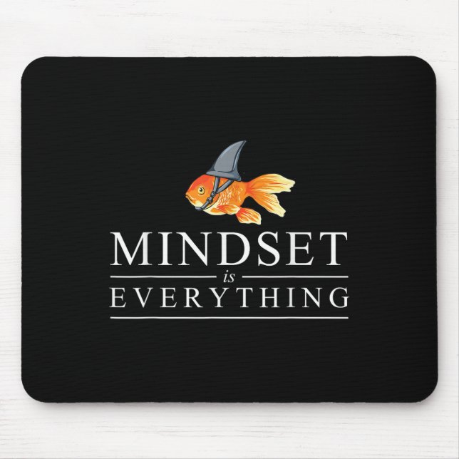 Mindest Is Everything - Motivational Quote Insrati Mouse Mat (Front)