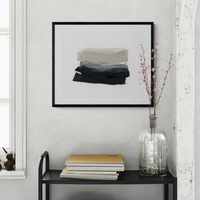Mindful 1 - Neutral Abstract Minimalist Painting  Poster (Creator Uploaded)