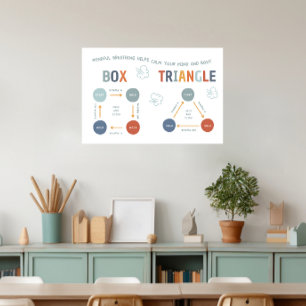 Mindful Breathing Box & Triangle Breathing Poster
