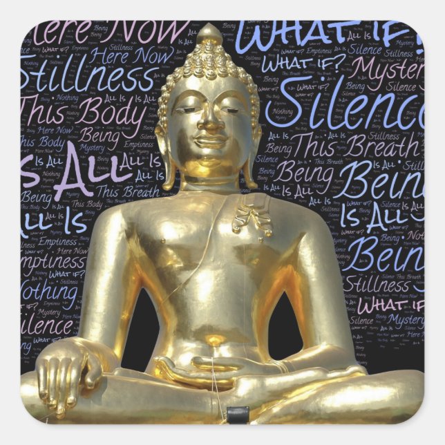 mindful buddha stickers (Front)