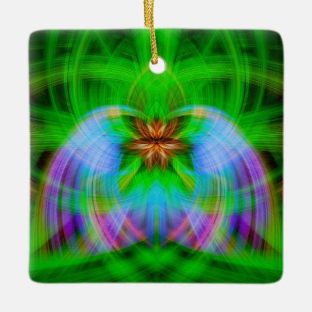 Mindful  ceramic ornament (Front)