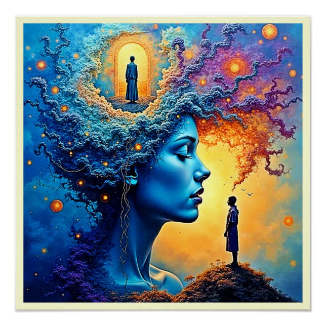 Mindful Cosmic Journey Poster (Front)