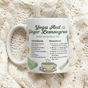 Mindful Ginger Lemongrass Tea Ritual Coffee Mug