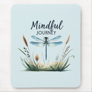 Mindful Journey - Dragonfly Nature Mouse Mat