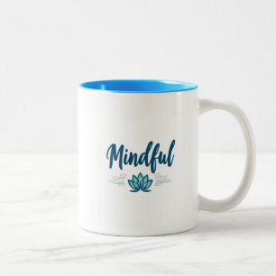 Mindful Lotus Flower Mug - Blue Interior
