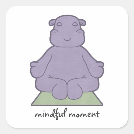 Image of Mindful Moment Hippo Stickers