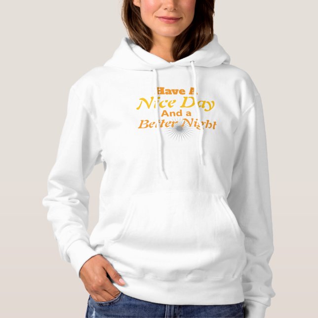 Mindful Moment Warmth: Gold Script Positivity That Hoodie (Front)