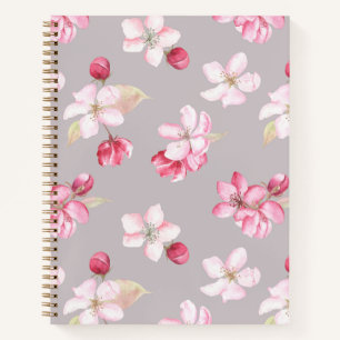 Mindful Pink Cherry Blossom Floral Journal