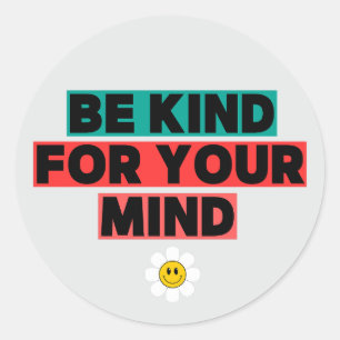 Mindful Power Classic Round Sticker