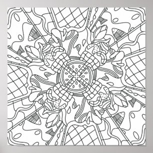Mindful Summer: Creative and Playful Colouring Poster