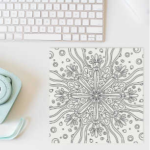 Mindful Summer: Cute Colour Your Own Colouring  Poster