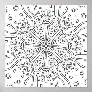 Mindful Summer: Cute Colour Your Own Colouring Poster