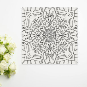 Mindful Summer: Peaceful Botanical Colouring  Poster
