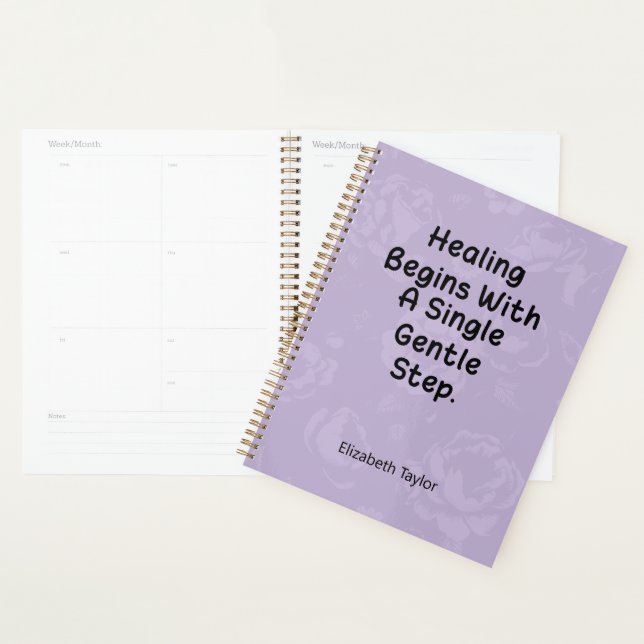 Mindful Therapy Steps for a Healing Journey Planner (Display)