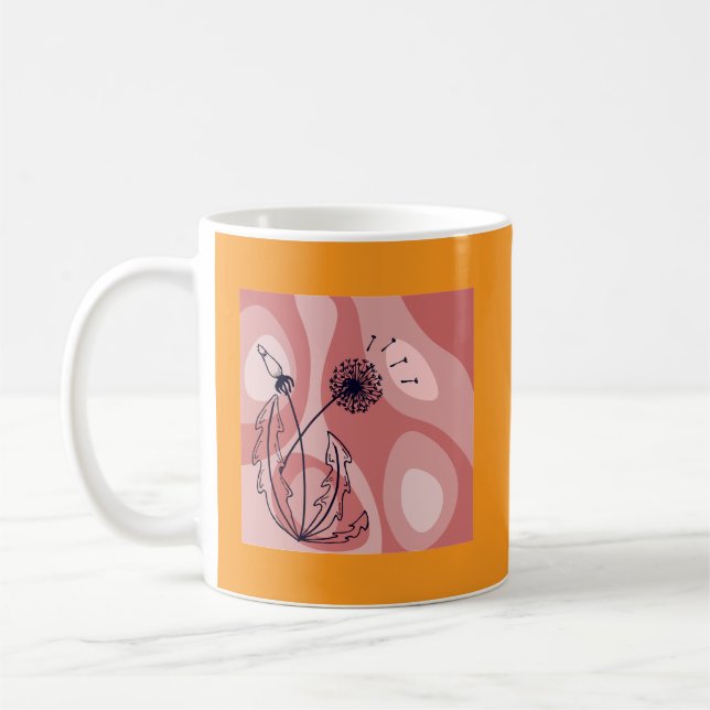Mindfulness and Metamorphosis Inspired Design  Coffee Mug (Left)