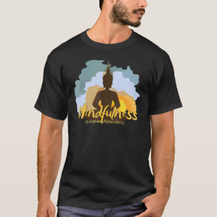Mindfulness Buddha Buddhism Spiritual Yoga Meditat T-Shirt
