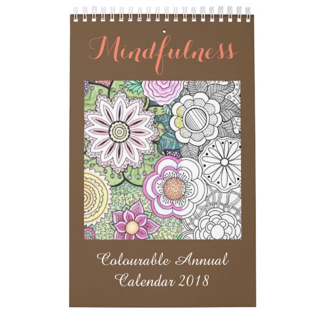 Mindfulness Colouring Calendar 2018 (Cover)