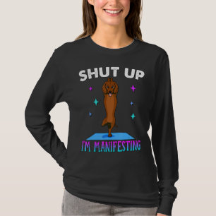 Mindfulness For Women Yoga Dog Zen Meditation T-Shirt