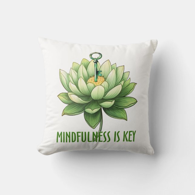 Mindfulness is key cushion (Front)