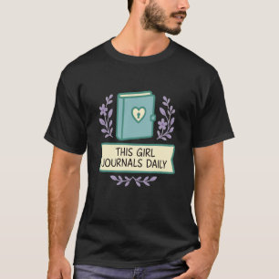 Mindfulness Journalling Self Care Mental Wellness  T-Shirt