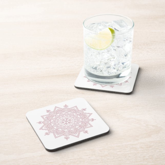 Mindfulness Mandala Design Coaster (Right Side)
