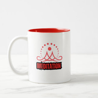 Mindfulness Meditation Two-Tone Coffee Mug