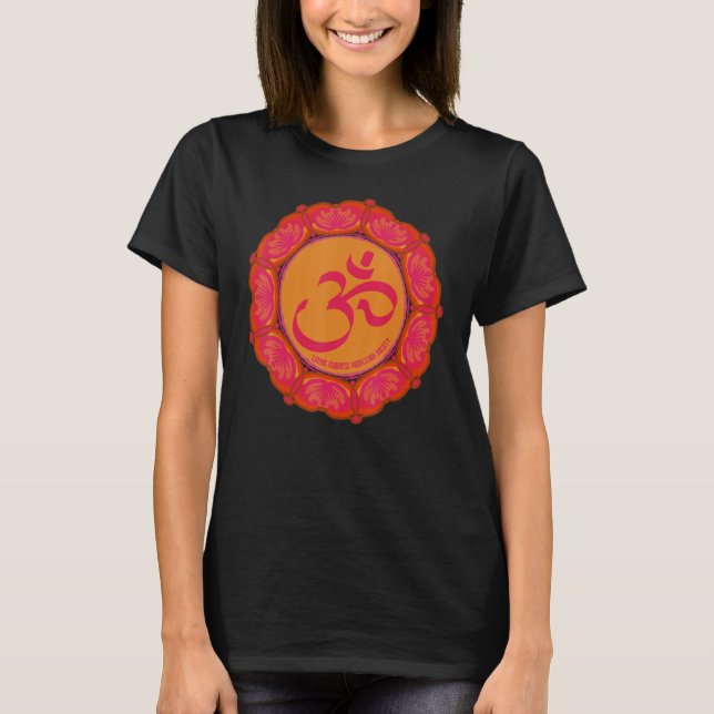 Mindfulness Om Ohm Mandala Buddhism Yoga Meditatio T-Shirt (Front)