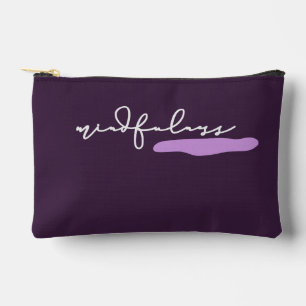 Mindfulness Purple Accessories Pouch