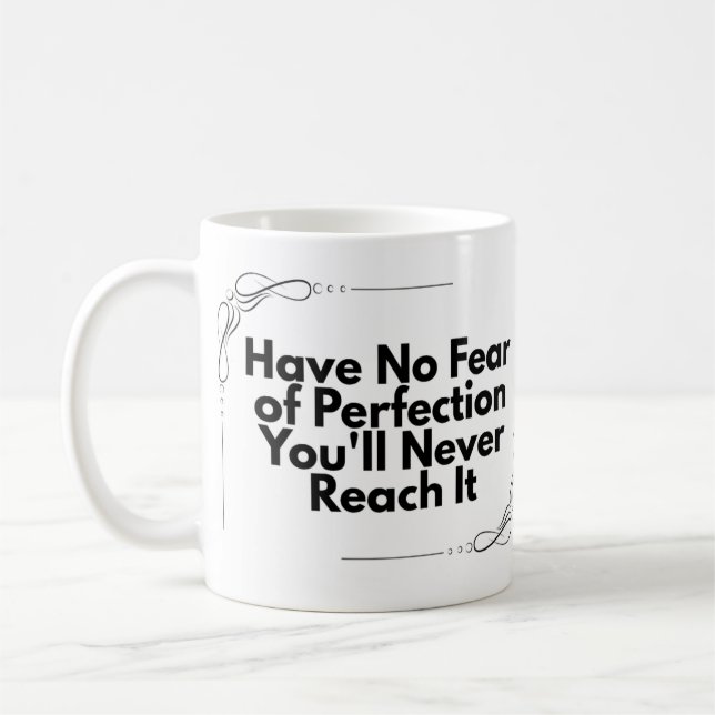Mindfulness Quote - Salvador Dali On Perfection Coffee Mug (Left)