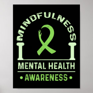 Mindfulness Shirts Mental Health Mental Health Awa Poster