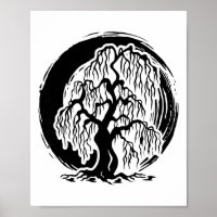 Mindfulness Weeping Willow Tree Meditation Buddhis