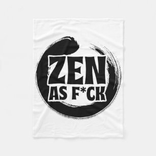 Mindfulness Zen As Fck Inner Peace Meditation Budd Fleece Blanket