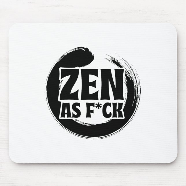 Mindfulness Zen As Fck Inner Peace Meditation Budd Mouse Mat (Front)