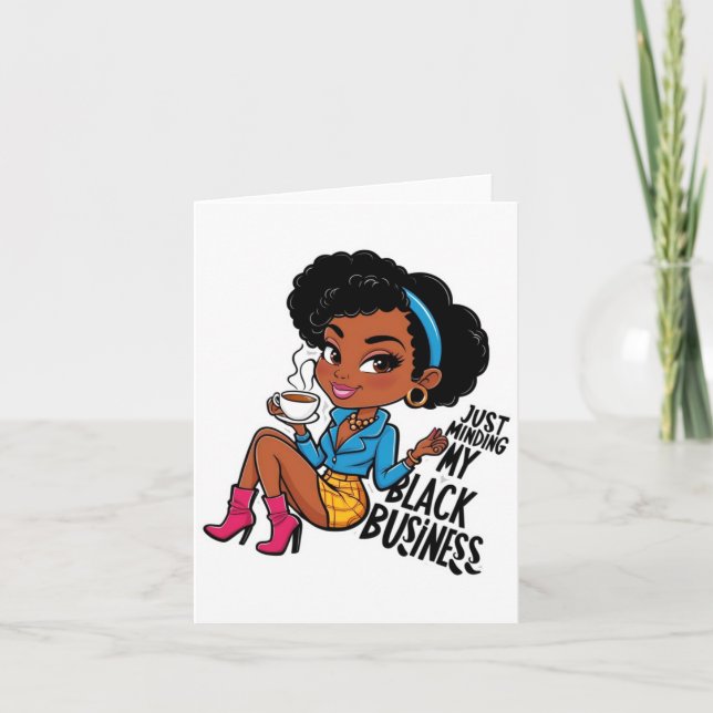 Minding My Black Business  Card (Front)