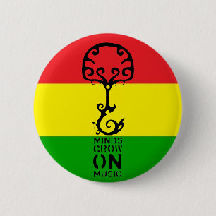Minds Grow on Music 6 Cm Round Badge