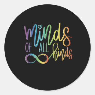 Minds Of All Kinds Classic Round Sticker