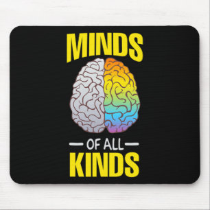 Minds Of All Kinds Neurodiversity AHDH LD Awarenes Mouse Mat