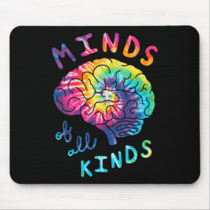 Minds Of All Kinds Neurodiversity Tie Dye Autism A Mouse Mat