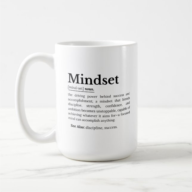 Mindset Definition  Coffee Mug (Left)