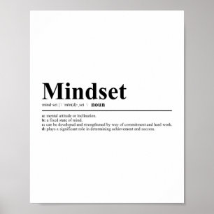 Mindset Definition   Motivational Quote Poster