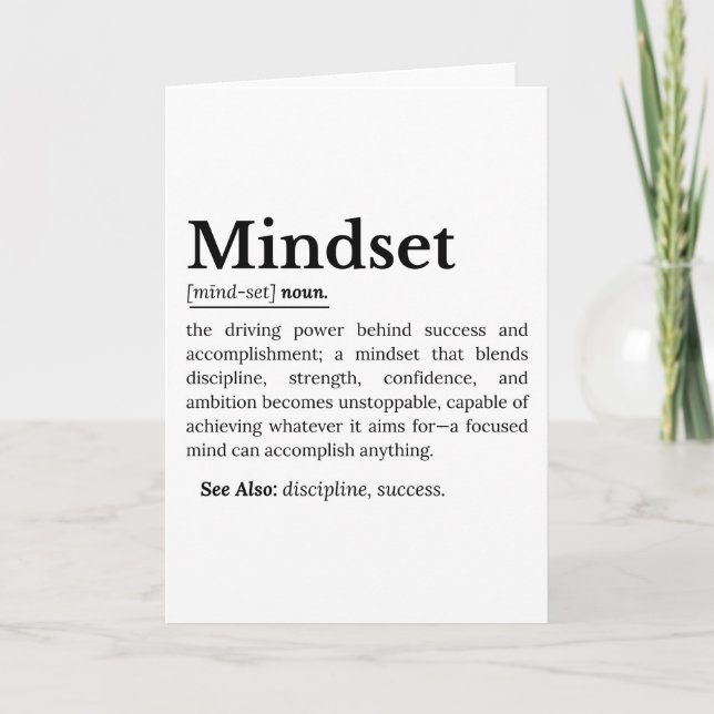 Mindset Definition Quote Card (Front)