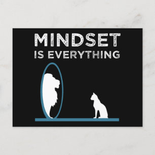 Mindset Is Everything Motivational Quote Postcard