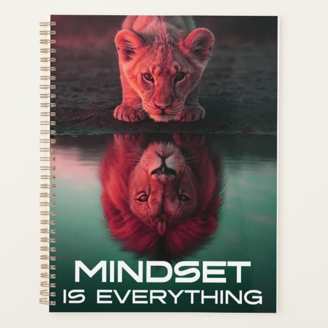 Mindset Is Everything – Unlock Your Full Potential Planner (Front)