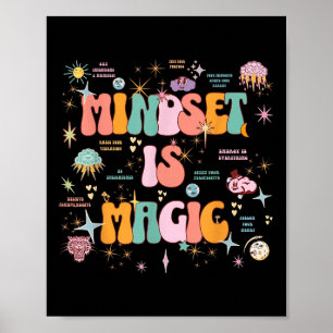 Mindset Is Magic Self Care Mental Health Awareness Poster
