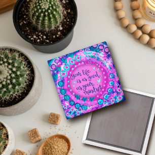 Mindset Quote Pretty  Inspirivity Purple Trendy Magnet